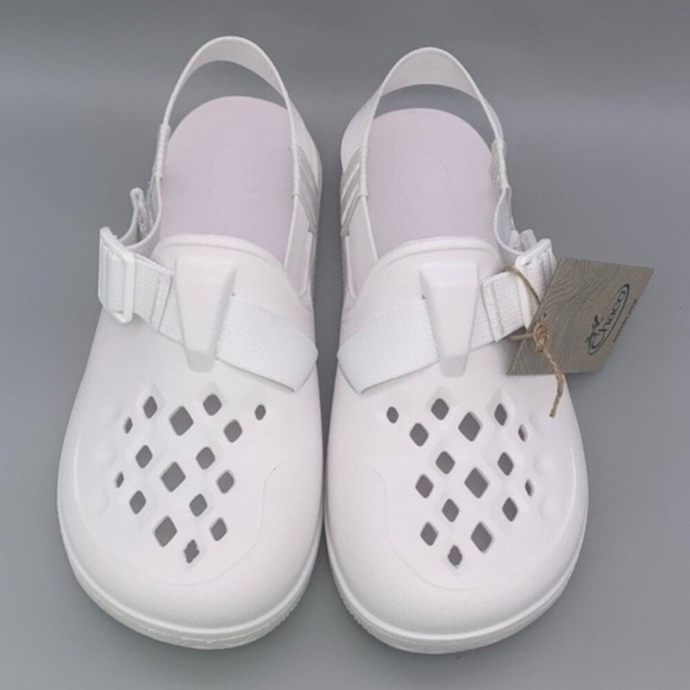 Chaco Women's Chillos 'White' Clogs Sandals Slides Shoes - Size: 8 - Picture 7 of 14